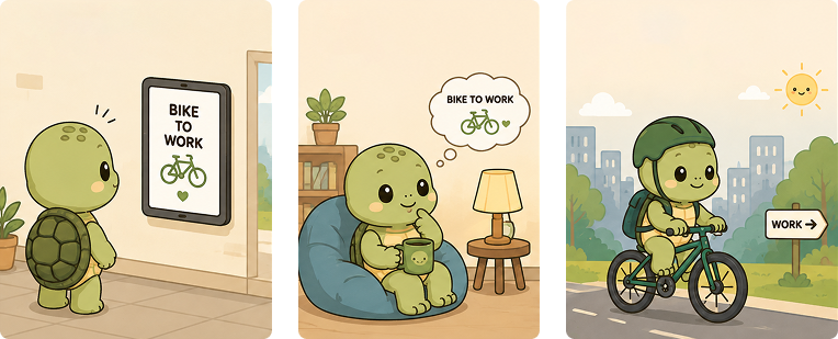 Shelly bike to work